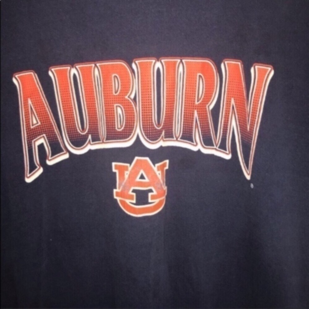 Auburn Tigers Logo Tee Navy Graphic Shirt Unisex Medium NCAA - Picture 2 of 3